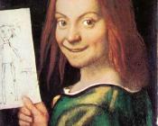 乔万尼 弗朗切斯科 卡洛托 : Read-headed Youth Holding a Drawing